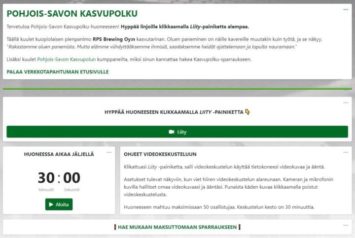 Kasvu Openin digitaalisissa työpajoissa esimerkiksi yrittäjät ja sparraajat voivat keskustella livevideon kautta. 