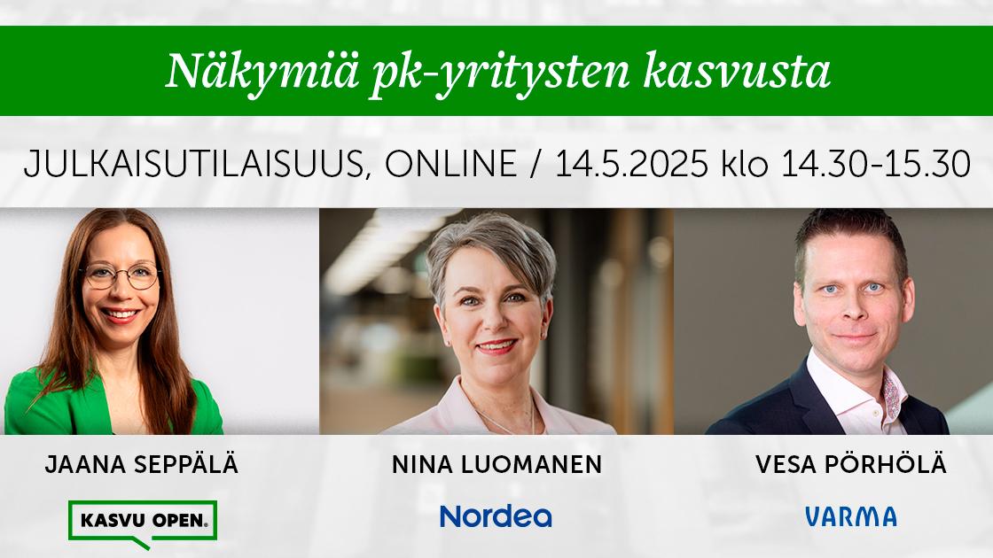 Näkymiä pk-yritysten kasvusta banneri 1/2025